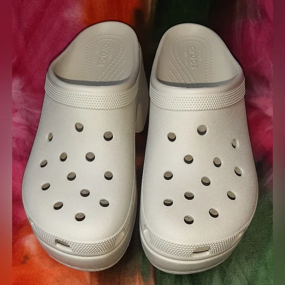 Crocs Siren Unisex Platform Clogs - Bone Size Men 9 Women 11 - Picture 7 of 8